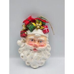 Silvestri Santa Claus Ornament Unisex OS White Good Handcrafted Vintage Head